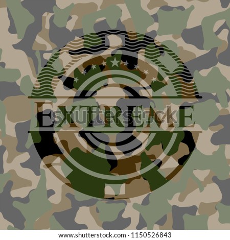 Extreme on camo texture