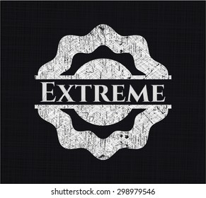 Extreme on chalkboard