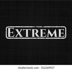 Extreme on chalkboard