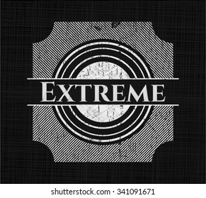 Extreme on chalkboard