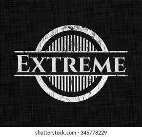 Extreme on chalkboard