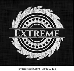 Extreme on chalkboard