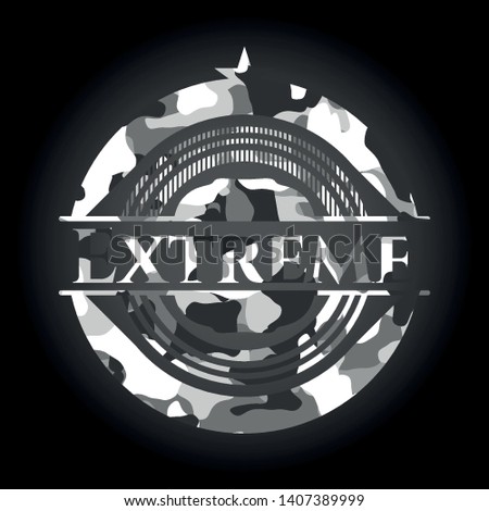 Extreme on grey camo texture
