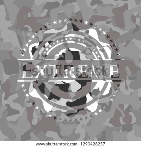 Extreme on grey camouflage pattern