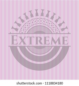 Extreme pink emblem