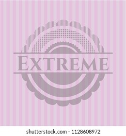 Extreme pink emblem