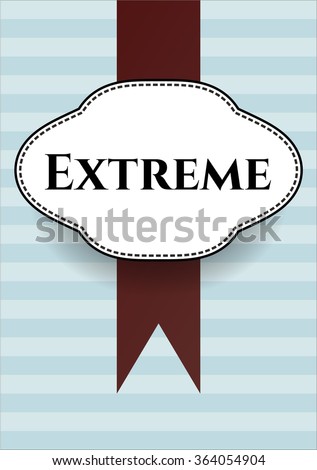 Extreme poster or card