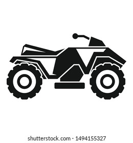 Extreme quad bike icon. Simple illustration of extreme quad bike vector icon for web design isolated on white background