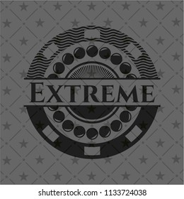 Extreme realistic black emblem