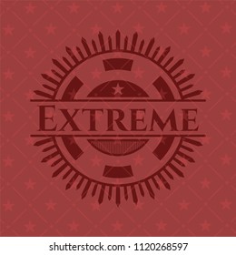 Extreme red emblem