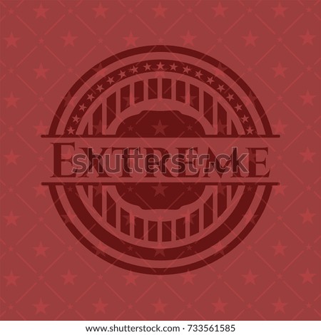 Extreme red emblem. Retro