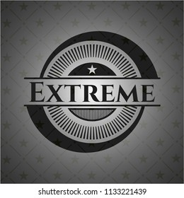 Extreme retro style black emblem