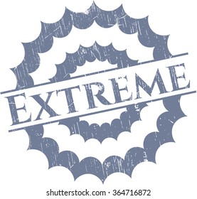 Extreme rubber grunge stamp