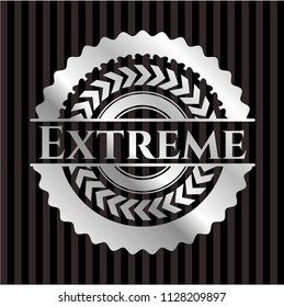 Extreme silver emblem or badge