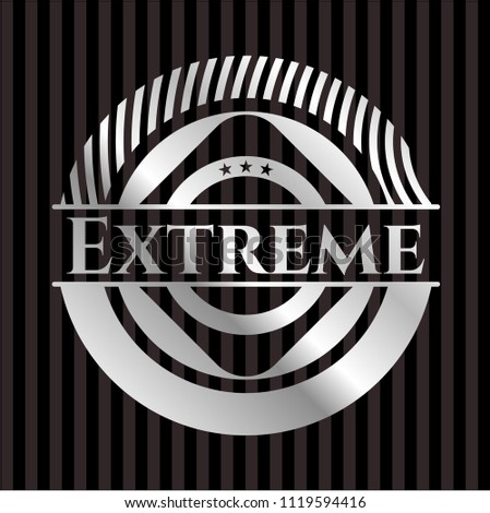Extreme silver emblem or badge