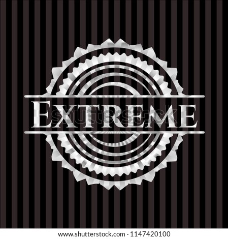 Extreme silver emblem or badge
