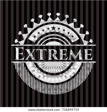 Extreme silver shiny emblem