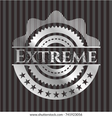 Extreme silver shiny emblem