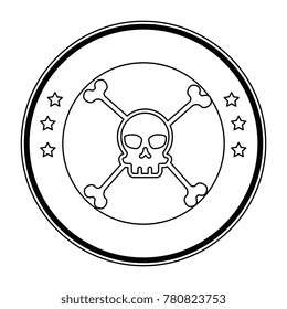 extreme skull with emblem