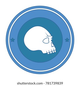 extreme skull emblem icon