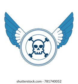 extreme skull emblem icon