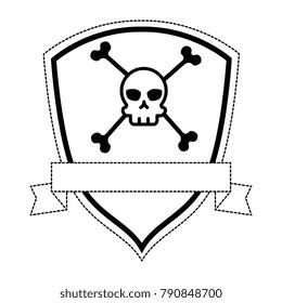 extreme skull emblem icon
