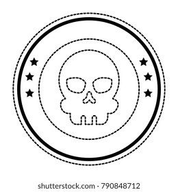 extreme skull emblem icon