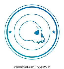 extreme skull emblem icon