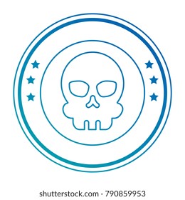 extreme skull emblem icon