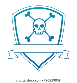 extreme skull emblem icon