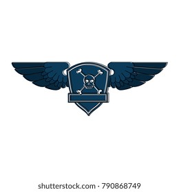 extreme skull emblem icon