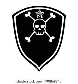 extreme skull emblem icon