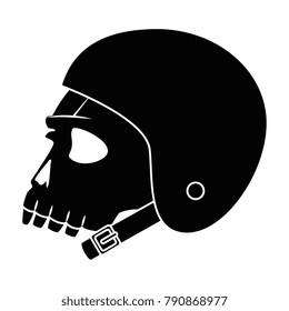 extreme skull with helmet