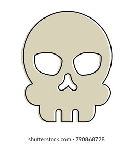extreme skull isolated icon