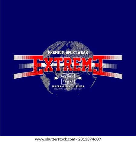 extreme slogan abstract simple vintage fashion