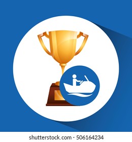 extreme sport avatar jet ski icon vector illustration eps 10