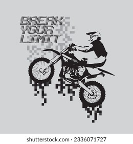 EXTREME SPORT BIKERS IN PIXEL