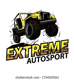 extreme sport car, vector car illustration