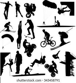 extreme sport collection - vector