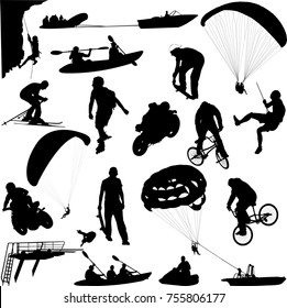 Extreme sport collection - vector