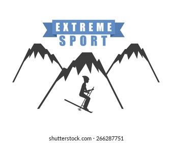 extreme sport design, vector illustration eps10 graphic 