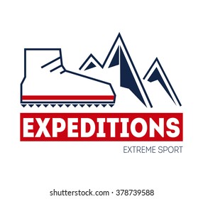 Extreme sport. Hiking, travel, expedition. Outdoor Adventure
