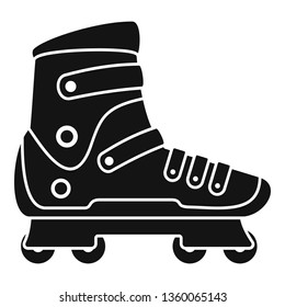 Extreme sport inline skates icon. Simple illustration of extreme sport inline skates vector icon for web design isolated on white background