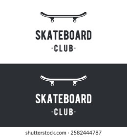 Extreme sport logo, skateboard club, retro vintage. Logo for labels, clubs and posters.