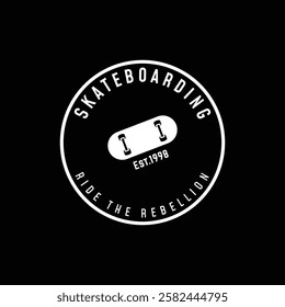 Extreme sport logo, skateboard club, retro vintage. Logo for labels, clubs and posters.