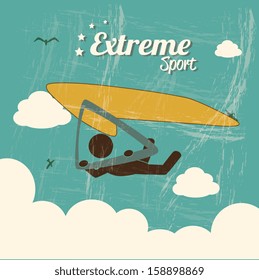 extreme sport over background vector illustration