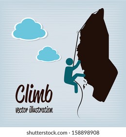 extreme sport over blue background vector illustration