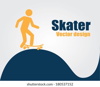 extreme sport over  gray  background vector illustration