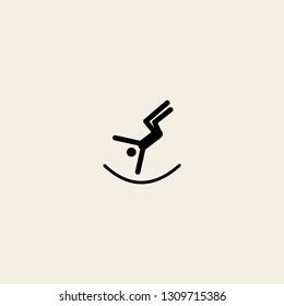 extreme sport parkour vector icon