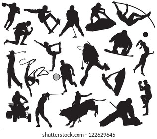 Extreme Sport Silhouettes